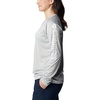 image:imageColumbia Womens Tidal Tee II Long Sleeve HoodieCool Grey HeatherWhite Logo