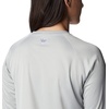 image:imageColumbia Womens Tidal Tee II Long Sleeve HoodieCool Grey HeatherWhite Logo