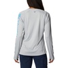 image:imageColumbia Womens Tidal Tee II Long Sleeve HoodieCool GreyRiptide Logo