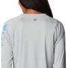 image:imageColumbia Womens Tidal Tee II Long Sleeve HoodieCool GreyRiptide Logo