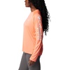 image:imageColumbia Womens Tidal Tee II Long Sleeve HoodieCoral Glow  White Logo