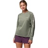 image:imageColumbia Womens Tidal Tee II Long Sleeve HoodieCypress HeatherDark Stone Logo