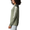 image:imageColumbia Womens Tidal Tee II Long Sleeve HoodieCypress HeatherWhite Logo
