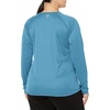 image:imageColumbia Womens Tidal Tee II Long Sleeve HoodieDeep Marine HeatherLight Lime Logo