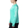 image:imageColumbia Womens Tidal Tee II Long Sleeve HoodieDolphinWhite Logo