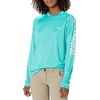 image:imageColumbia Womens Tidal Tee II Long Sleeve HoodieDolphinWhite Logo