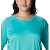 image:imageColumbia Womens Tidal Tee II Long Sleeve HoodieDolphinWhite Logo