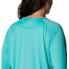 image:imageColumbia Womens Tidal Tee II Long Sleeve HoodieDolphinWhite Logo