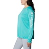 image:imageColumbia Womens Tidal Tee II Long Sleeve HoodieDolphinWhite Logo