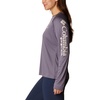 image:imageColumbia Womens Tidal Tee II Long Sleeve HoodieGranite PurpleStone Logo