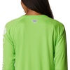 image:imageColumbia Womens Tidal Tee II Long Sleeve HoodieGreen MambaWhite Logo