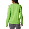 image:imageColumbia Womens Tidal Tee II Long Sleeve HoodieGreen MambaWhite Logo