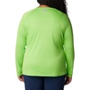 image:imageColumbia Womens Tidal Tee II Long Sleeve HoodieGreen MambaWhite Logo