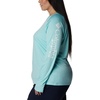 image:imageColumbia Womens Tidal Tee II Long Sleeve HoodieGulf StreamWhite Logo