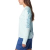 image:imageColumbia Womens Tidal Tee II Long Sleeve HoodieIcy MornCanyon Blue Logo