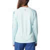 image:imageColumbia Womens Tidal Tee II Long Sleeve HoodieIcy MornCanyon Blue Logo
