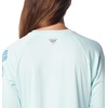 image:imageColumbia Womens Tidal Tee II Long Sleeve HoodieIcy MornCanyon Blue Logo