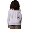 image:imageColumbia Womens Tidal Tee II Long Sleeve HoodieLavender Pearl HeatherWhite Logo