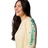 image:imageColumbia Womens Tidal Tee II Long Sleeve HoodieLemon WashGlaze Green Logo