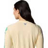 image:imageColumbia Womens Tidal Tee II Long Sleeve HoodieLemon WashGlaze Green Logo