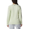 image:imageColumbia Womens Tidal Tee II Long Sleeve HoodieLight Lime HeatherWhite Logo