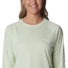 image:imageColumbia Womens Tidal Tee II Long Sleeve HoodieLight LimeWhite Logo