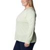 image:imageColumbia Womens Tidal Tee II Long Sleeve HoodieLight LimeWhite Logo