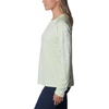 image:imageColumbia Womens Tidal Tee II Long Sleeve HoodieLight LimeWhite Logo