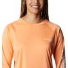 image:imageColumbia Womens Tidal Tee II Long Sleeve HoodieLime GlowWhite Logo