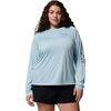 image:imageColumbia Womens Tidal Tee II Long Sleeve HoodieMarine LightNocturnal Logo