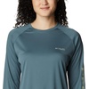 image:imageColumbia Womens Tidal Tee II Long Sleeve HoodieMetalSafari Logo