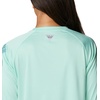 image:imageColumbia Womens Tidal Tee II Long Sleeve HoodieMint CayTranquil Teal Logo