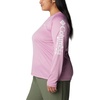 image:imageColumbia Womens Tidal Tee II Long Sleeve HoodieMinuetTiki Pink Logo