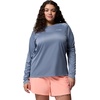 image:imageColumbia Womens Tidal Tee II Long Sleeve HoodieNew Moon HeatherWhite Logo