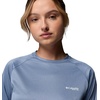 image:imageColumbia Womens Tidal Tee II Long Sleeve HoodieNew Moon HeatherWhite Logo