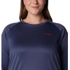 image:imageColumbia Womens Tidal Tee II Long Sleeve HoodieNocturnalRed Spark Logo
