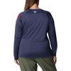 image:imageColumbia Womens Tidal Tee II Long Sleeve HoodieNocturnalRed Spark Logo