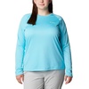 image:imageColumbia Womens Tidal Tee II Long Sleeve HoodieOpal BlueKey West Logo