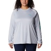 image:imageColumbia Womens Tidal Tee II Long Sleeve HoodieOrange BlastWhite Logo