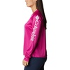 image:imageColumbia Womens Tidal Tee II Long Sleeve HoodieOrange BlastWhite Logo
