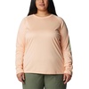 image:imageColumbia Womens Tidal Tee II Long Sleeve HoodiePeach FizzOcean Mint Logo