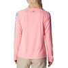 image:imageColumbia Womens Tidal Tee II Long Sleeve HoodiePink PopRiptide Logo