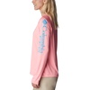 image:imageColumbia Womens Tidal Tee II Long Sleeve HoodiePink PopRiptide Logo
