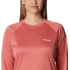 image:imageColumbia Womens Tidal Tee II Long Sleeve HoodieRed Hibiscus HeatherWhite Logo