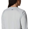 image:imageColumbia Womens Tidal Tee II Long Sleeve HoodieRed Lily HeatherWhite Logo