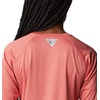 image:imageColumbia Womens Tidal Tee II Long Sleeve HoodieRed Spark HeatherWhite Logo