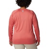 image:imageColumbia Womens Tidal Tee II Long Sleeve HoodieRed Spark HeatherWhite Logo