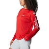image:imageColumbia Womens Tidal Tee II Long Sleeve HoodieRed SparkWhite Logo