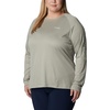 image:imageColumbia Womens Tidal Tee II Long Sleeve HoodieSafariLight Lime Logo