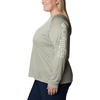 image:imageColumbia Womens Tidal Tee II Long Sleeve HoodieSafariLight Lime Logo
